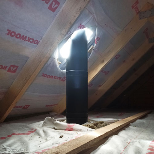   Монтаж чугунной печи-камина NORDflam ARICA (миниатюра)